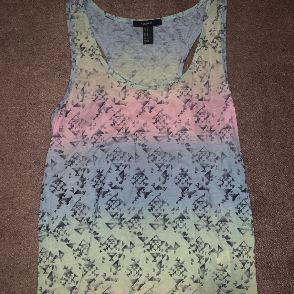 NWOT Tie Dye Triangle Tank Top